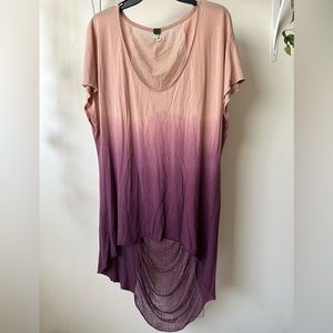 Free People hi lo ombré beach cover up